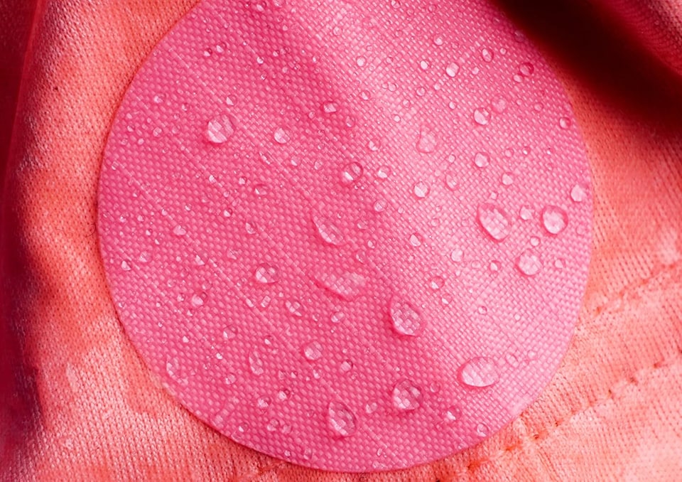 image 1 of aZengear Repair Patches for Jackets, Tent, Shoe, Gear - Waterproof, Self-Adhesive, Tear-Cold-Heat-Resistant (11 Pieces, Pink)