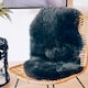 image 1 of Bosie Sheepskin Gunmetal Rug Black