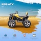 image 3 of HOMCOM 12V Quad Bike ATV with LED Lights, Music, for Kids, Yellow