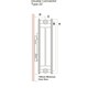 image 3 of 400mm (H) x 1000mm (W) - White Horizontal Flat - Type 22 - Radiator (Madrid) - Double Convector - (0.4m x 1.0m) - Depth 105mm