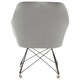 image 5 of Interiors by Premier Grey Velvet Rocking Chair, Comfortable Velvet Desk Chair, Backrest Velvet Rocking Armchair, Cozy Armchair