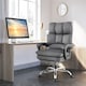 image 5 of COSTWAY Ergonomic Padded Reclining Chair Office Chair Grey