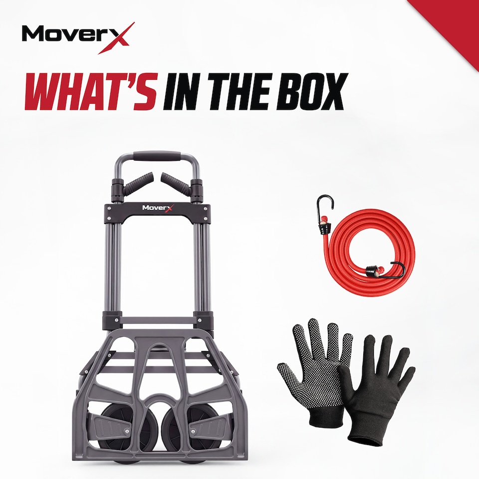 image 1 of MoverX Sack Truck Heavy-Duty Folding Aluminium, Capacity 150kg