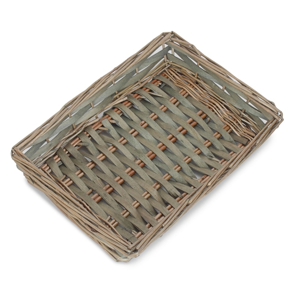 image 1 of Small Chip wood Tray | Brown | Brown | Small