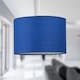 image 3 of First Choice Lighting Set of 2 Navy Blue 25cm Ceiling Light Shades Blue