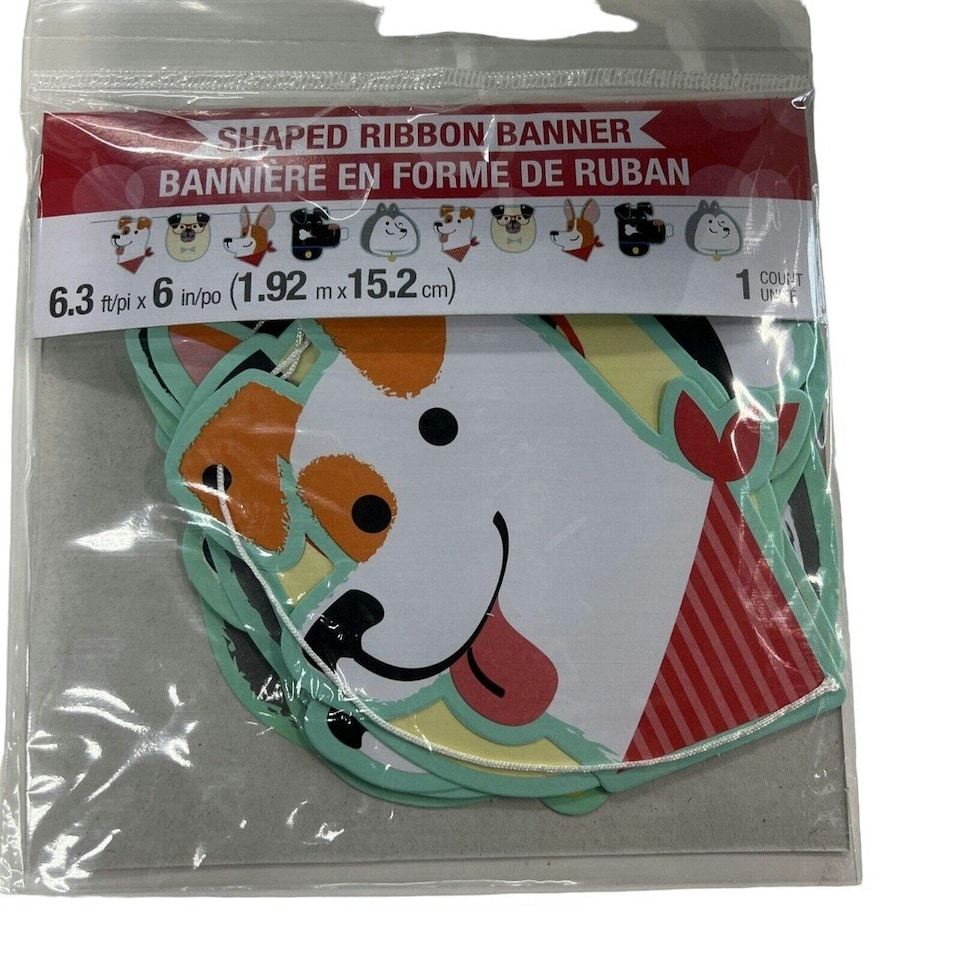 Creative Party Cute Twine Dog Banner - Multicoloured - One Size