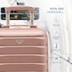 image 4 of 40x30x20cm Wizz Air & Vueling Maximum Size Free Cabin Carry On Lightweight 4 Wheel ABS Hard Case Suitcases Cabin Carry On Hand Luggage Pink | Rose | Cabin Bag