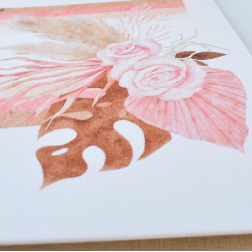 image 1 of Happy Birthday Grandma Greeting Card Neutral Abstract Arch Pampas Design
