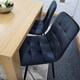 image 6 of Dining Table Set with 2 Chairs Dining Room and Kitchen table set of 2, and Bench Black