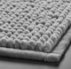 image 6 of Chenille Bobble Non Slip Bath Mat & Pedestal Set | Brown | Mocha