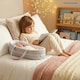 image 8 of BiBi Doll Baby Doll Grey Polka Dot Carry Cot up to 20" Dolls
