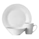 image 1 of Elmira 12 Piece White Porcelain Dinner Set