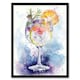 image 1 of Sloe Gin Tonic Fruit Cocktail Modern Kitchen Bar Black Framed Wall Art Print A4