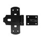 image 2 of Timco - Vertical Pattern Bolt On Hasp & Staple - Heavy Duty - Black (Size 6" - 1 Each)