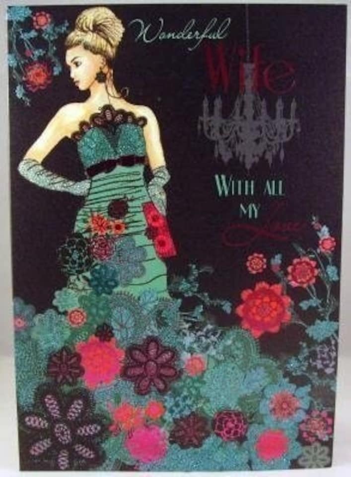 image 1 of Wonderful Wife Birthday - Birthday - Greetings Card