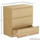 image 3 of Vida Designs Denver 3 Drawer Chest of Drawers Bedroom Storage, Pine