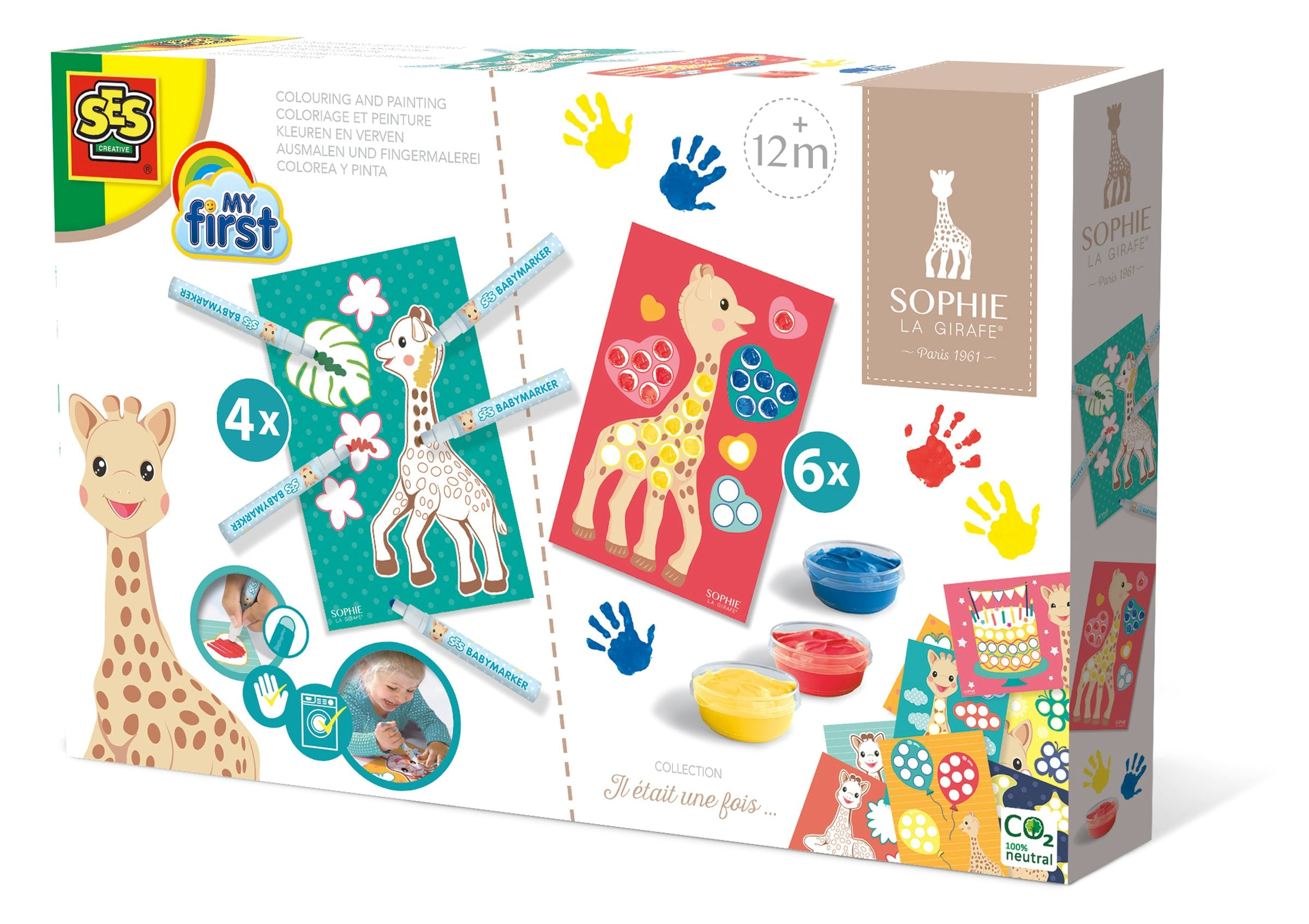 SES Creative Sophie la girafe - Colouring & painting | Size: 1 Pack