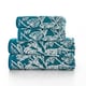 image 2 of Secret Garden Yarn Dyed Jacquard 100% Cotton Towels  550gsm Blue | Teal | Bath towel
