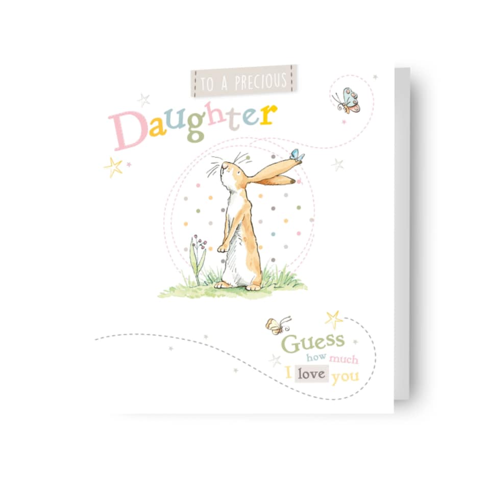 image 1 of Guess How Much I Love You Daughter Birthday Card