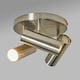 image 2 of ValueLights Modern 3 Way Adjustable Satin Nickel Round Plate Ceiling Spotlight