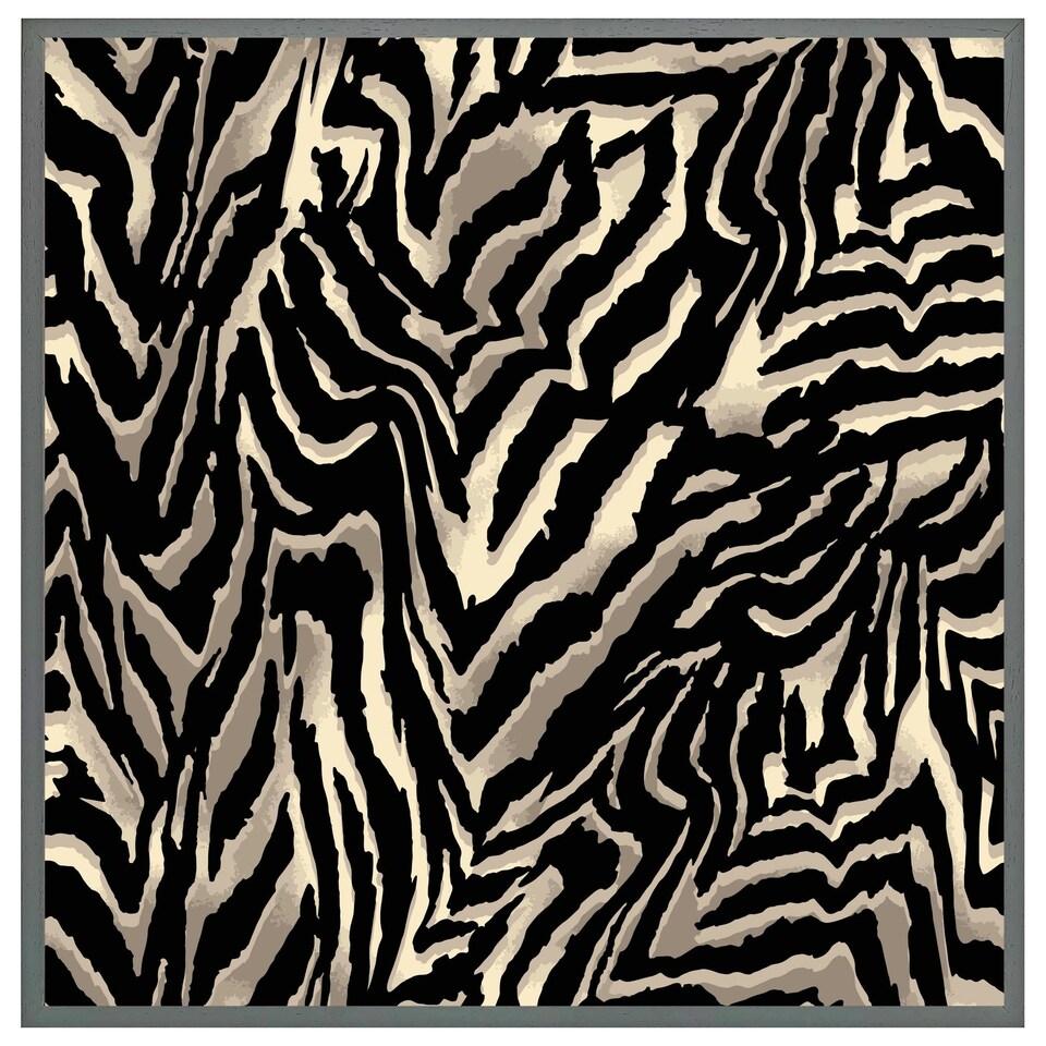 image 1 of Gold zebra print (Picture Frame) Brown | L
