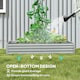 image 5 of Outsunny Galvanised Raised Garden Bed, 180x90x30cm Raised Bed, Silver 