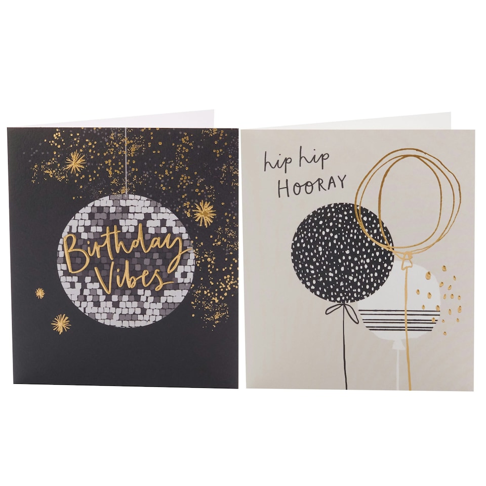 image 1 of Birthday Cards - Balloons & Vibes