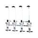 image 3 of Oypla 4 Bottle Wall Mounted Spirit Drink Dispenser Bar Shot Measurer Optics