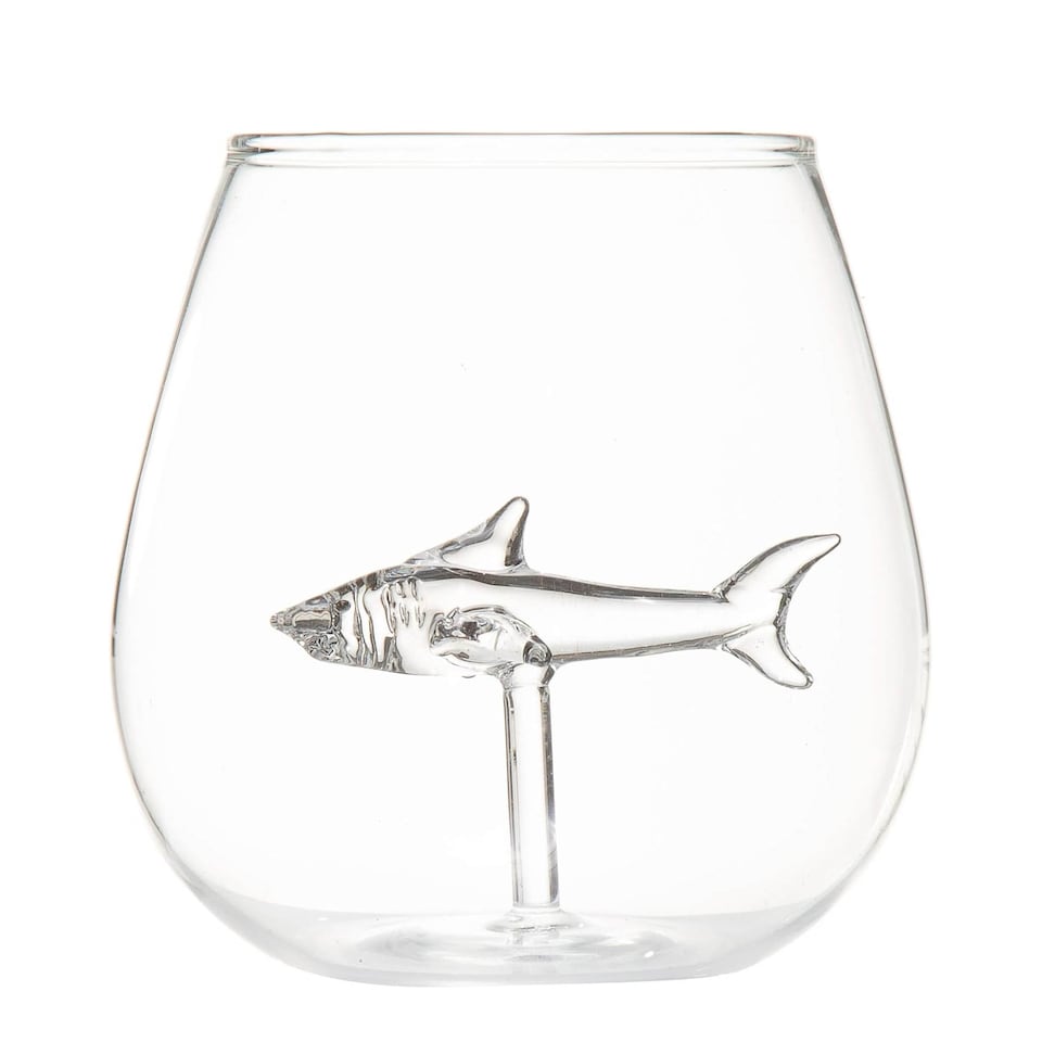 image 1 of Bar Bespoke Shark in A Glass 500ml - Transparent