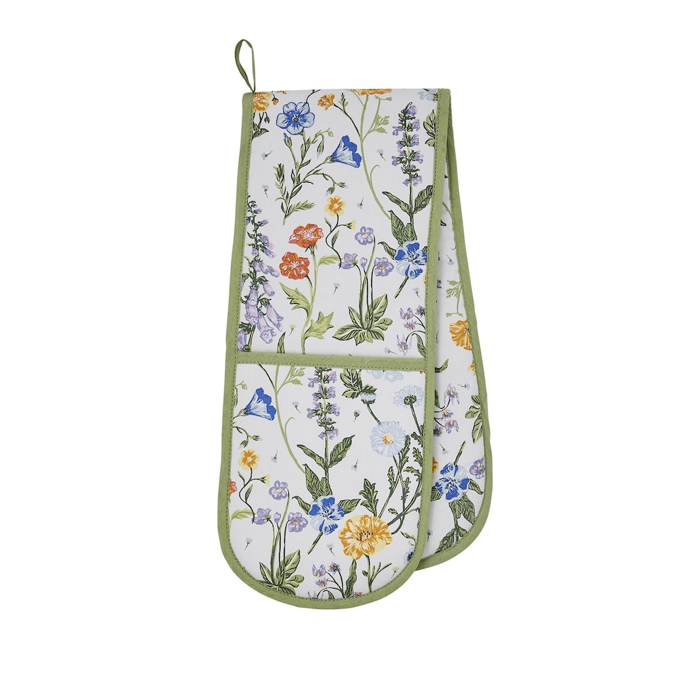 image 1 of Ulster Weavers Cottage Garden Double Oven Glove Multi