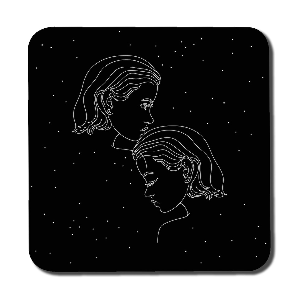 Gemini zodiac sign (coaster)