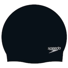 Speedo Unisex Adult 3D Silicone Swim Cap - Black - One Size