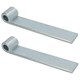 image 1 of HD Strap Tailgate Straight Hinge for 12.5mm Pins 160mm Long Zinc Plated 2pc Silver