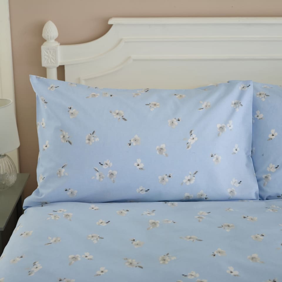 image 1 of Meadow Cotton Duvet Set with Printed Design