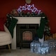 image 3 of ValueLights Christmas Star Arch White Illuminated Decoration and Integrated LED 2.4W Cool White Bulb