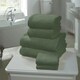 image 1 of Chatsworth Pure Cotton Bath Super Sheets Super Soft and Absorbant Green | Extra large bath sheet