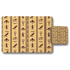 Eye of Horus, Pharaoh, Flowers, Pyramid, Bird, Ankh (Placemat & Coaster Set)