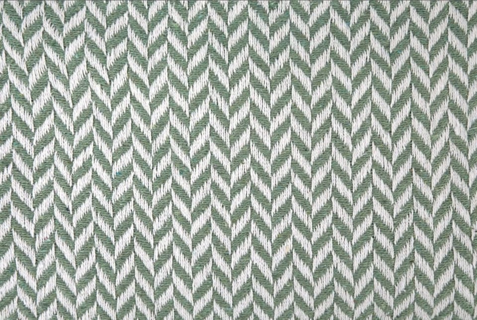 image 1 of Chevron Collection Recycled Cotton Throw in Pistachio (50" x 60")