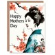 image 1 of Mothers Day Card Geisha Cherry Blossom Flowers Mum Card