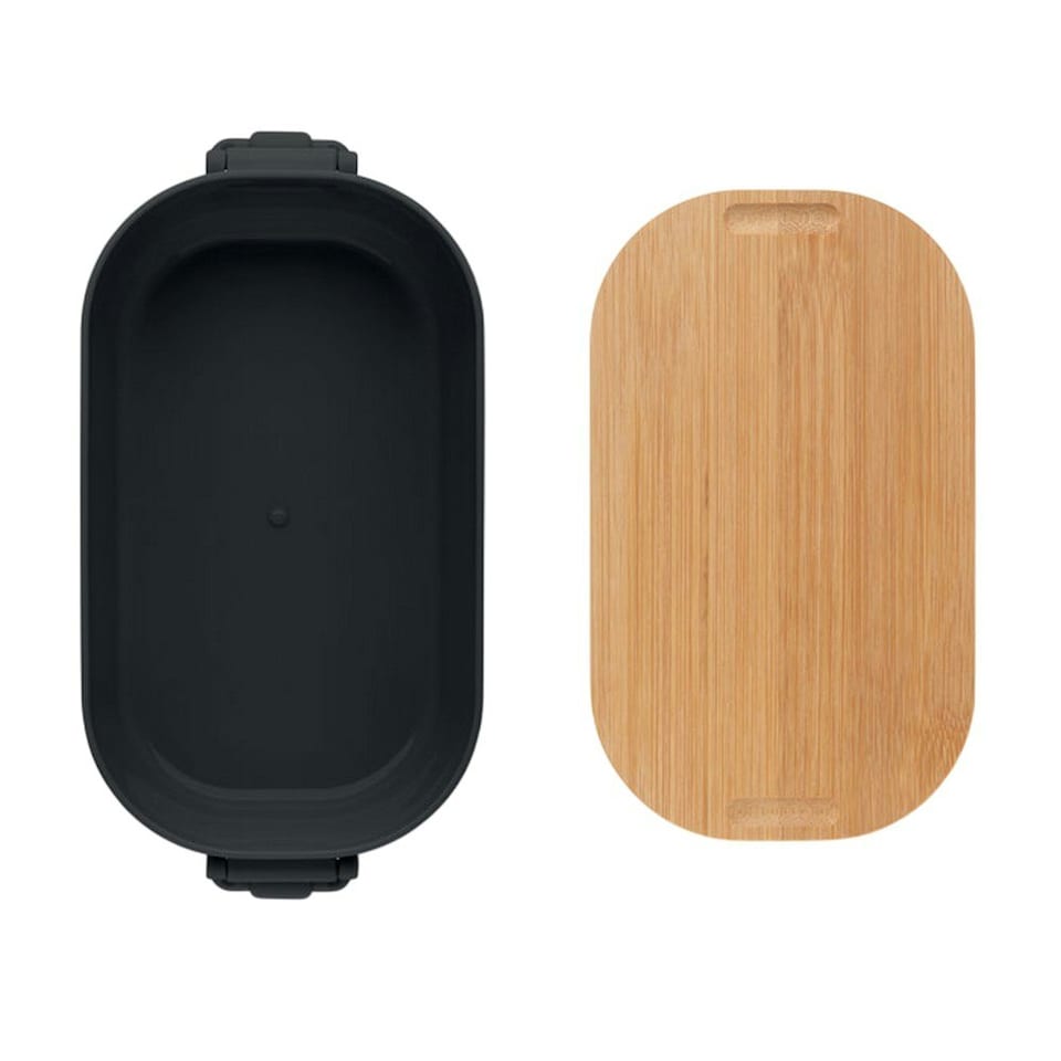 image 1 of MidOcean Lekker PP Plastic 700ml Lunch Box - Black - One Size