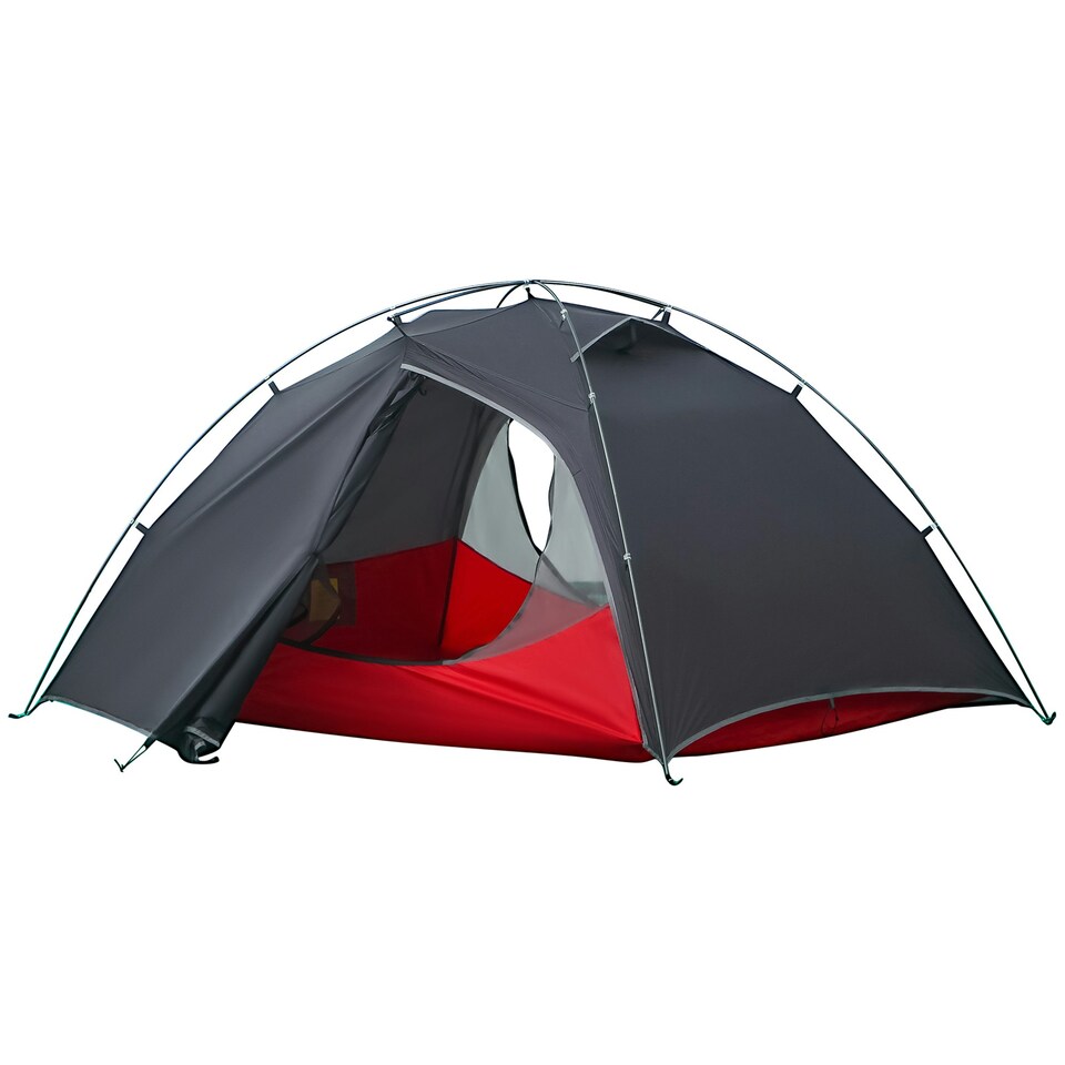 image 1 of Outsunny Pop up Camping Tent for 2 Man, 2000mm Waterproof with Bag
