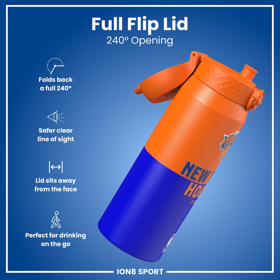 image 1 of NBA x Sport, Insulated Bottle, NBA 50, 750ml (24oz) | Orange | NBA 50 NY Knicks | One Size