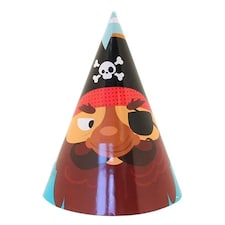 Pirate Party Cone Hats - Pack of 8