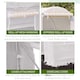 image 4 of Outsunny Greenhouse Solid Frame Walk-in Garden Grow Large Insect Poly Tunnel