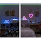 image 6 of ValueLights Heart neon Heart Neon White Illuminated Decoration and Integrated LED 3W Pink Bulb