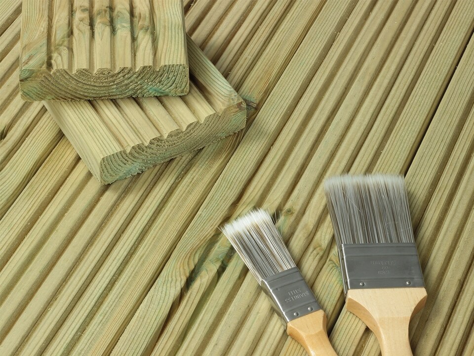 image 1 of eDecks ChunkyDeck Timber Decking Boards, 3600mm, 120 x 32mm - Pack of 25