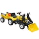 image 9 of HOMCOM Pedal Go Kart Ride on Excavator Wheels Tyres Kids Children -Yellow