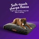 image 3 of Paws for Slumber Sherpa Pet Bed Cover, Charcoal, Medium