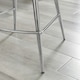 image 4 of Furniturebox Pesaro Bar Chair Black Velvet Silver Legs x 2
