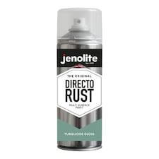 Jenolite Directorust All-in-One Multi-Surface Paint - Turquoise Gloss - 400ml Spray Can